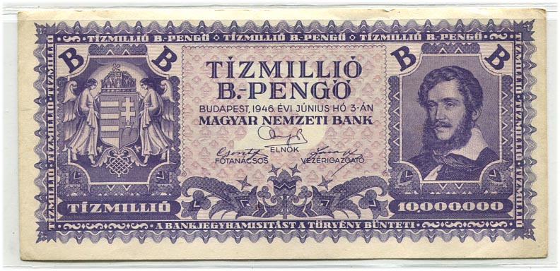 1946. Tízmillió B.-pengő T1-2