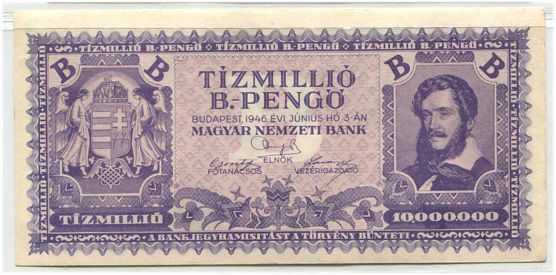 1946. Tízmillió B.-pengő T1