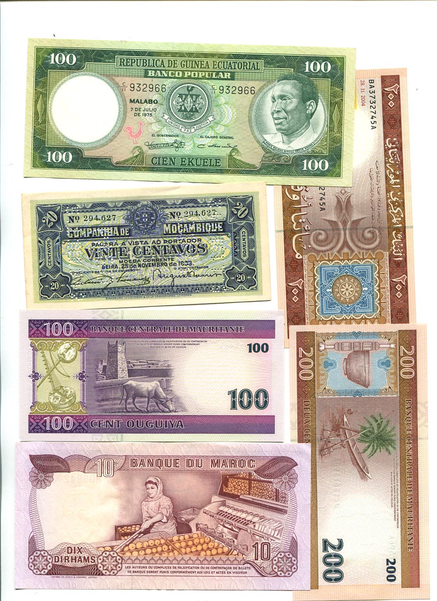 3 db Mauritania + 1-1 db Mocambique – Guinea Ecuatorial – Marokkó (6 db)