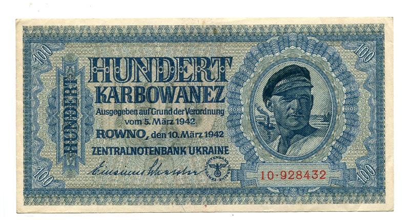 Ukrajna. 100 Karbowanez, 1942 T2