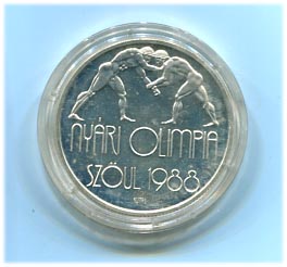 1987. Nyári olimpia II., 500 Ft, ezüst EM99