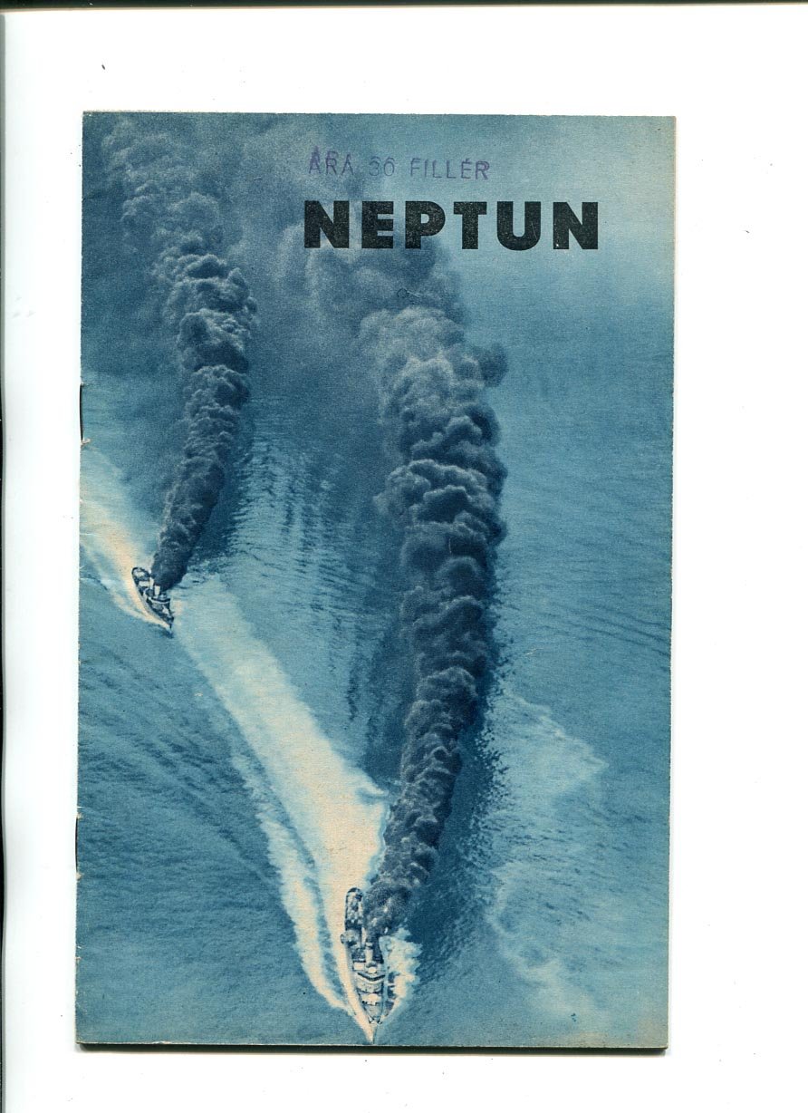 1943 körül. Neptun c. propaganda kiadvány, az angol hadiflotta II. vh-s sikereit, és veszteségeit bemutató kiadvány