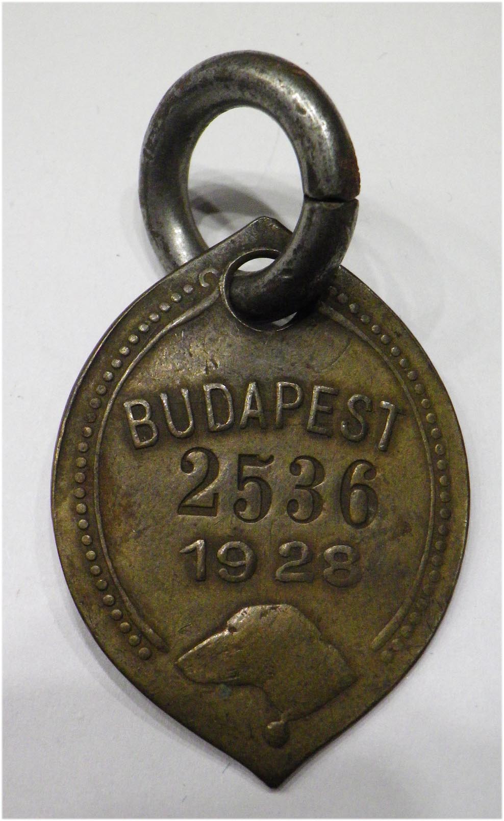 Ebbárca Budapest 1928