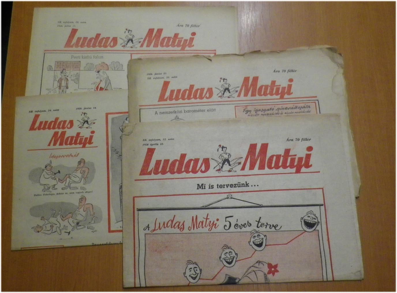 4 db Ludas Matyi: 1956/15., 23-24-25. számok