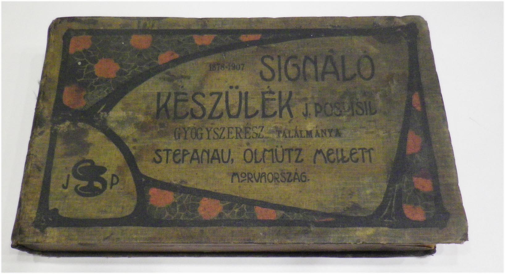 Signáló készülék doboza, hiányos tartalommal 26x15x5