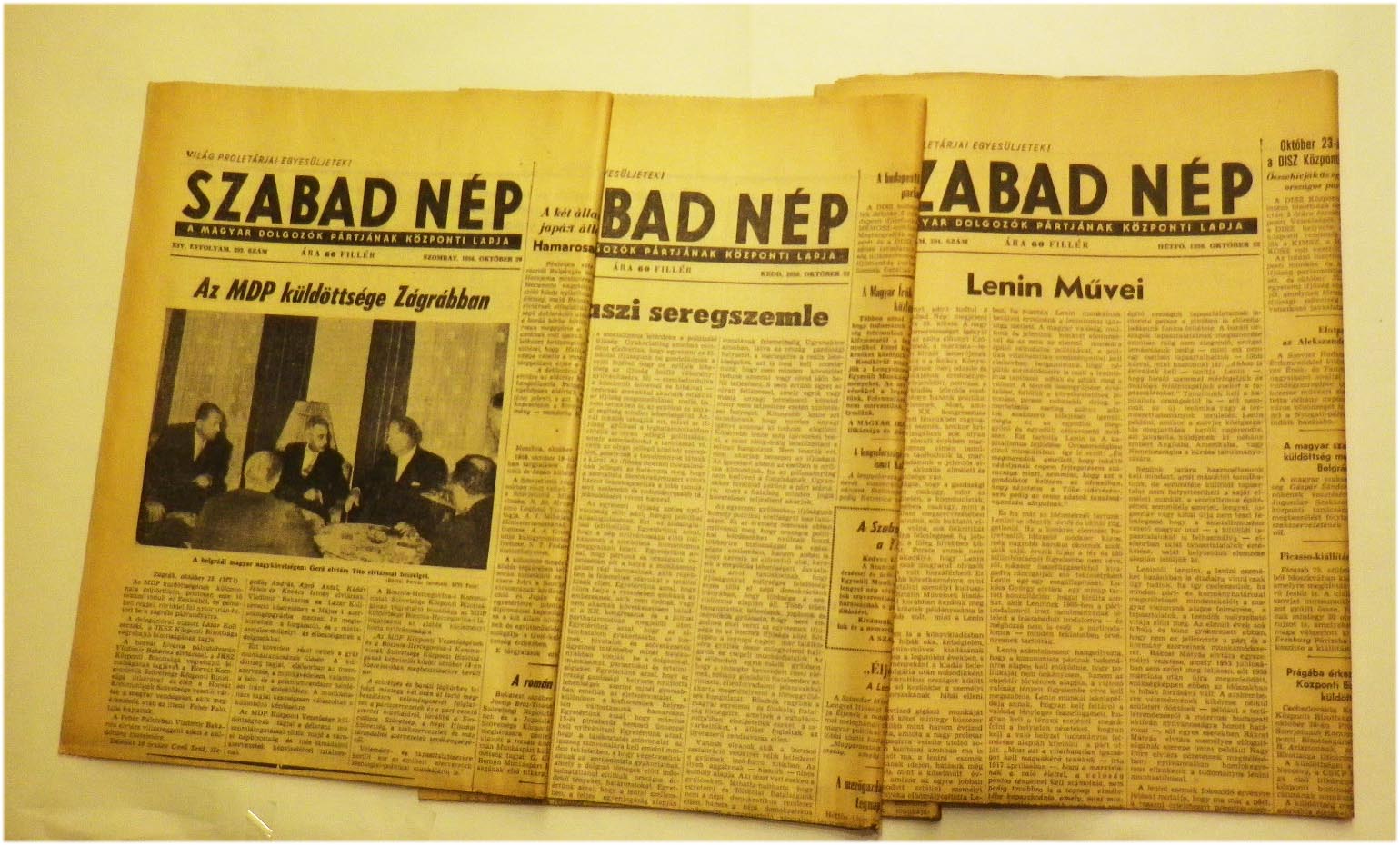 1956.okt. 29. Szabad Nép