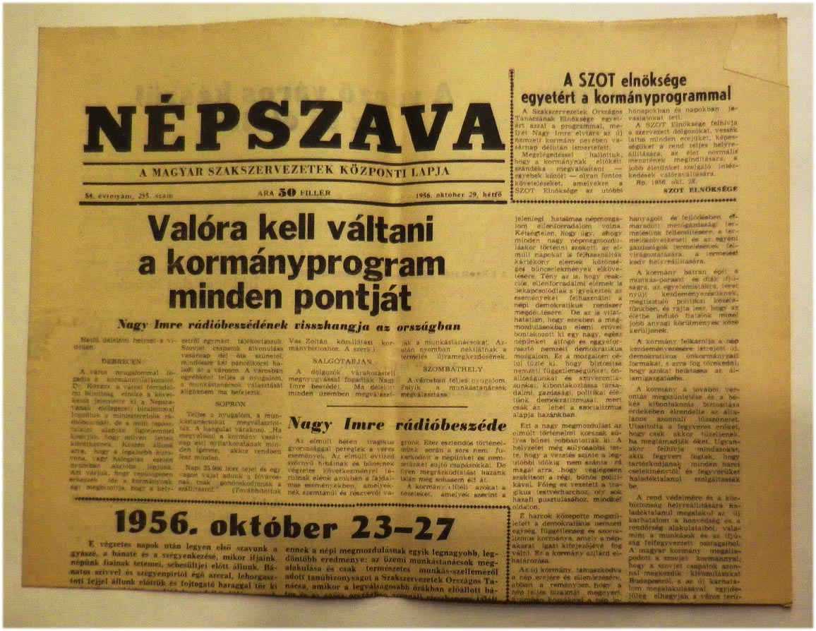 1956.okt.29. Népszava