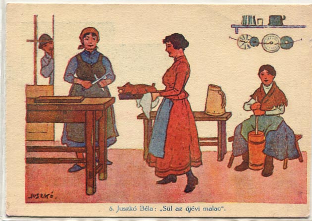 Tombola levelezőlap szelvény nélkül – I b–5, átnyomott, szelvény nélkül