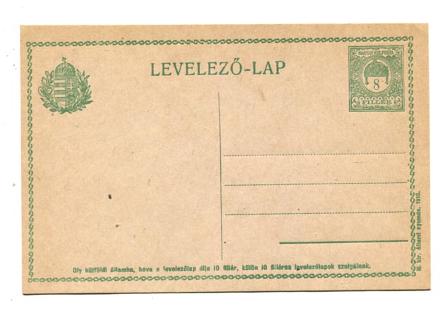 8 f-es lánckeretes levlap (Hod51), a felső keretben az A12-13 láncszemek fordított állásban