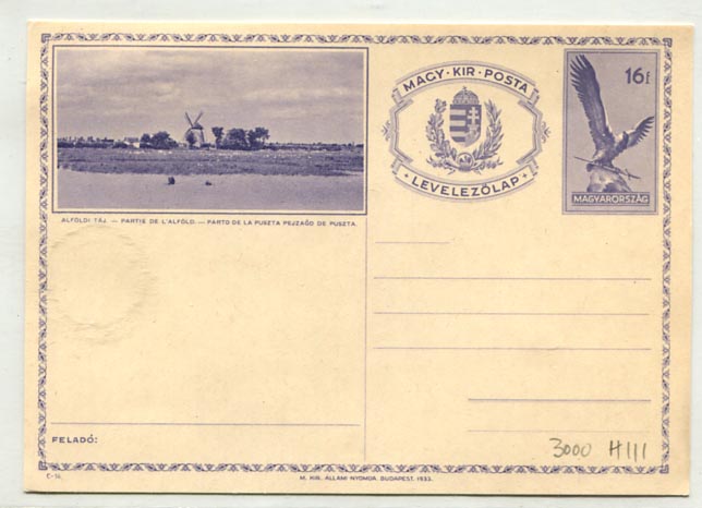 IBK – C–14 látképes levlap, használatlan