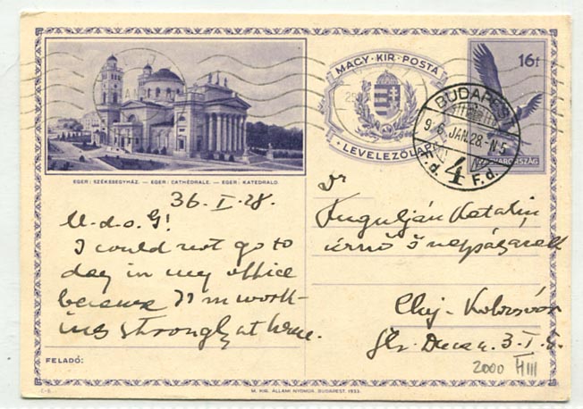 IBK – C–6 látképes levlap, használt