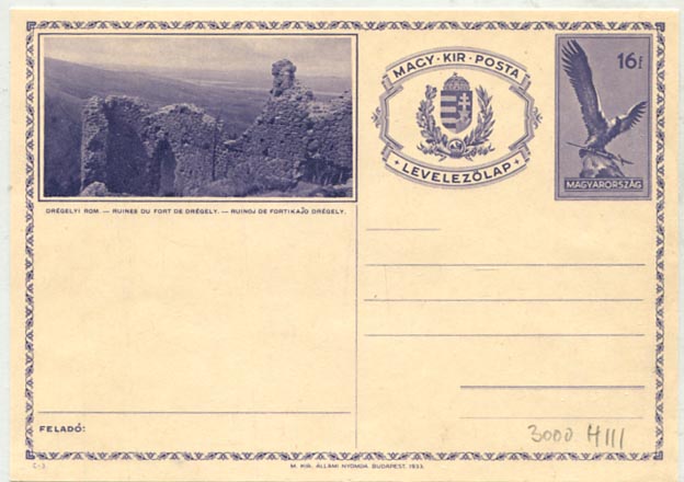 IBK – C–3 látképes levlap, használatlan