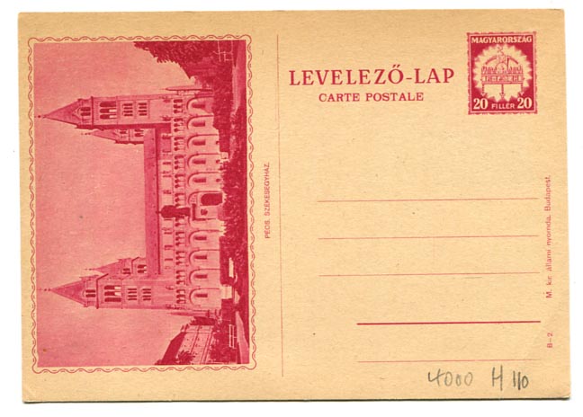 IBK – 20 f-es látképes levelezőlap (B–2) használatlan