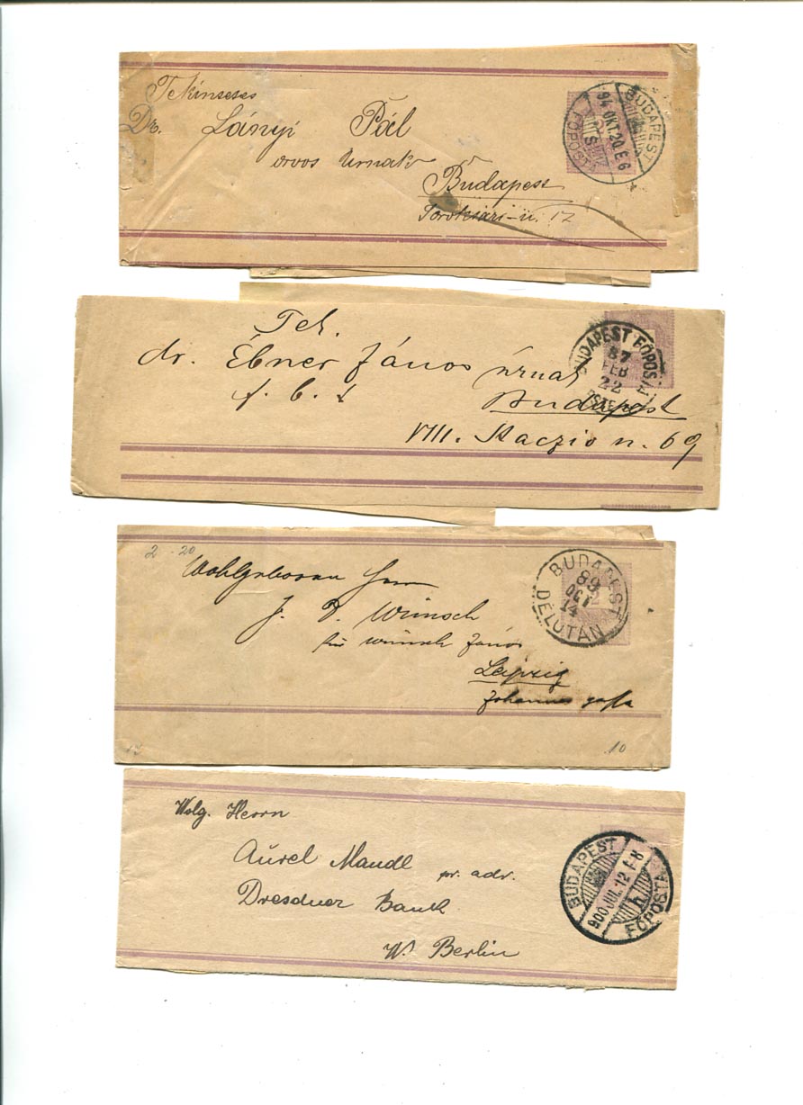 IBK – Címszalag. 4 db használt (Hod 2)