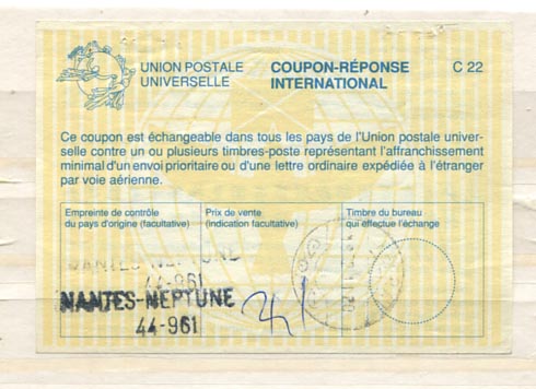 1992. Nemzetközi válaszdíjszelvény