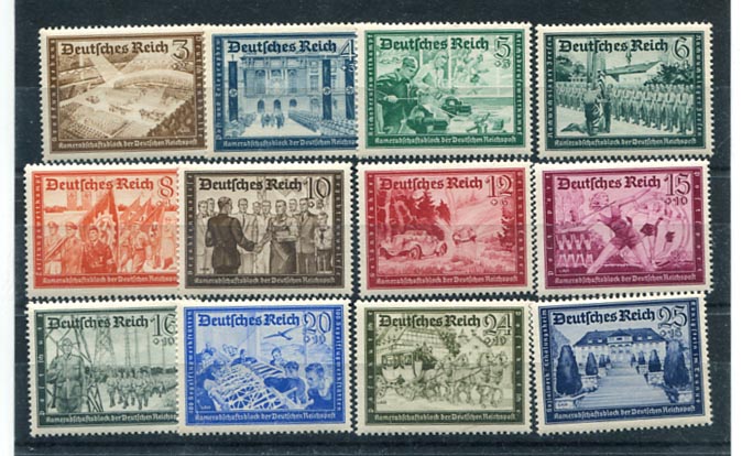 1939. Mi 702-713 postatiszta sor (85 E)