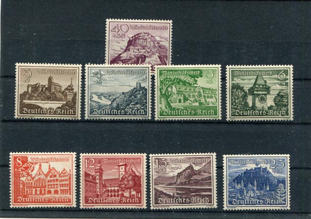 1939. Mi 730-738 postatiszta sor (60 E)