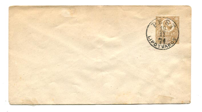 IBK – 15 kr, könyvny., hamis PEST bélyegzéssel