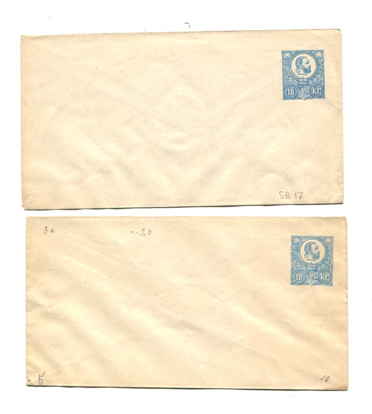 IBK – 1871. 2 db 10 kr könyvny., IV. típus