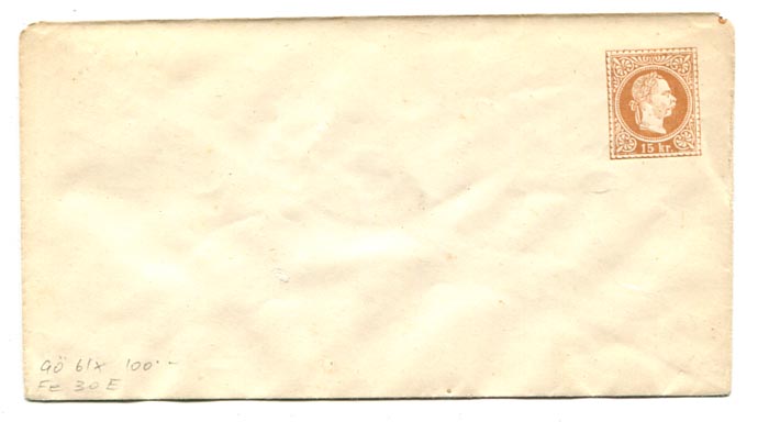 IBK – 1867. 15 kr, III. vj., D hajtóka (Ferch. 30 E)